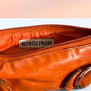 Nordstrom Orange Shoulder Bag with Vibrant Interior